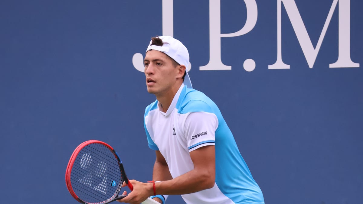 Sebastián Báez durante el US Open