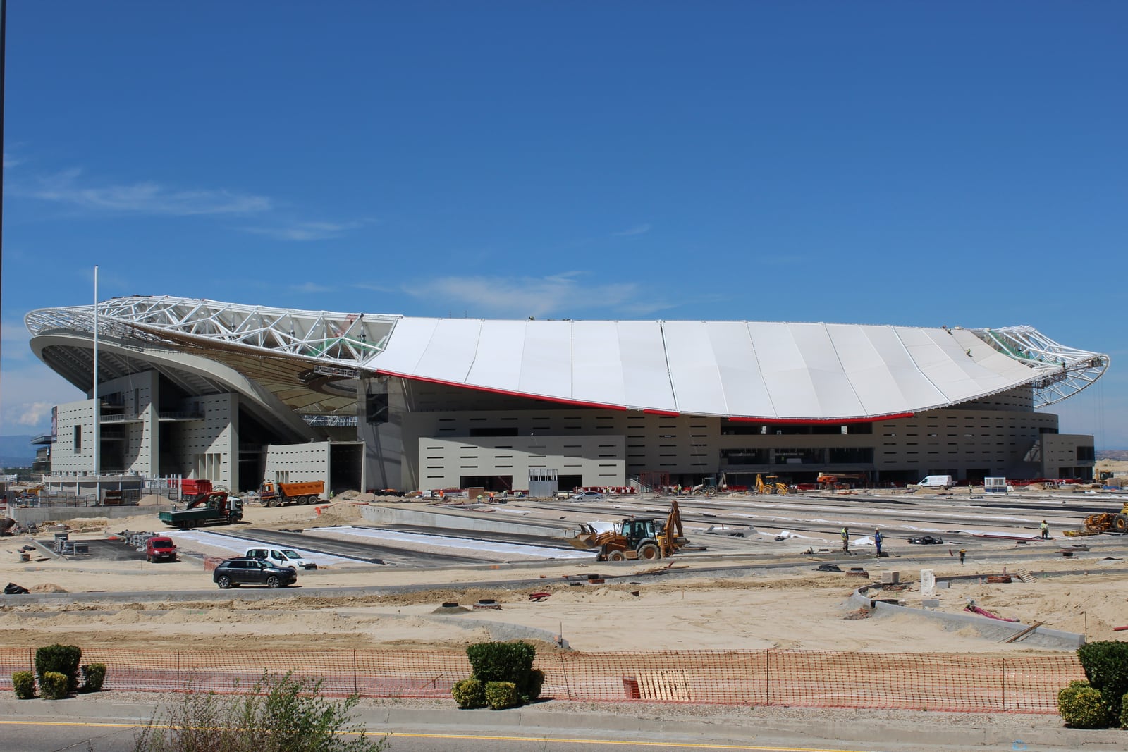 Vista exterior del estadio Metropolitano del Atlético de Madrid