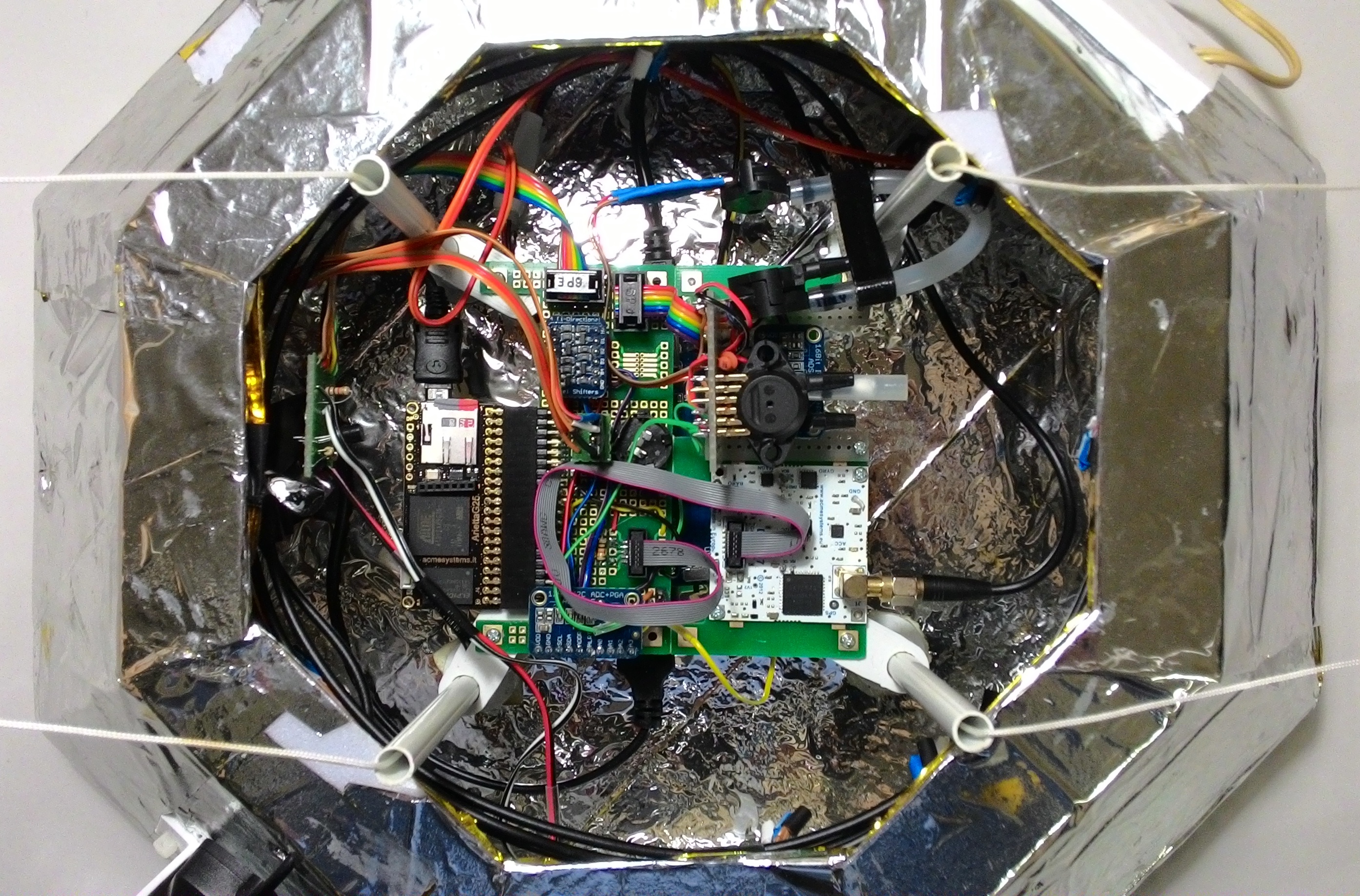 Carga útil de una misión con globo estratosférico