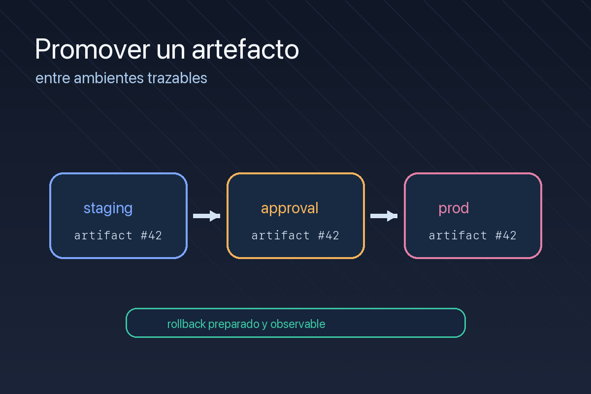 Artefacto que avanza entre ambientes de software