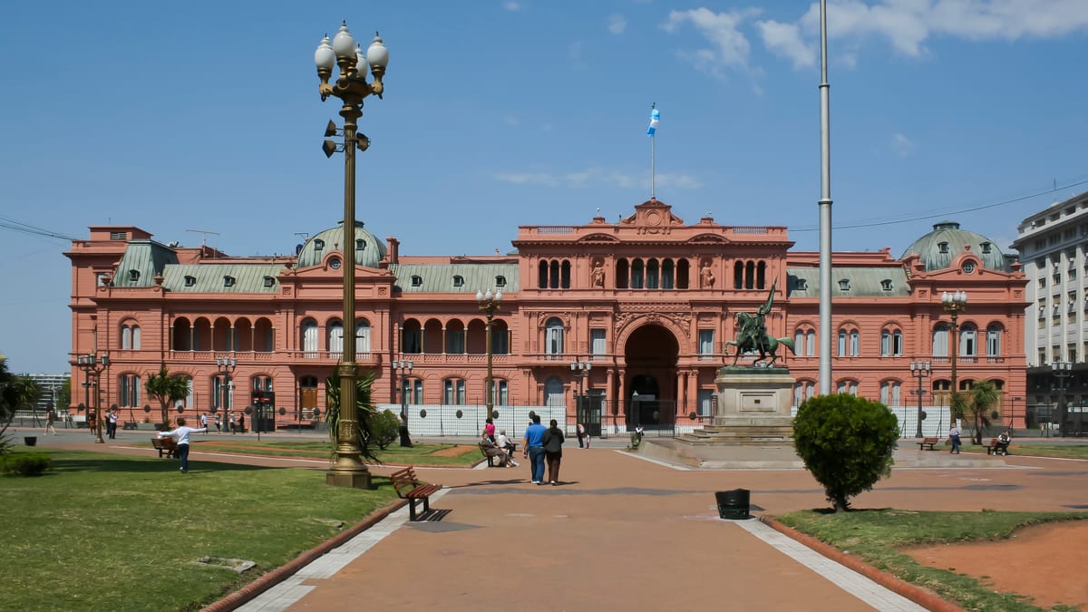 Casa Rosada en la ciudad de Buenos Aires
