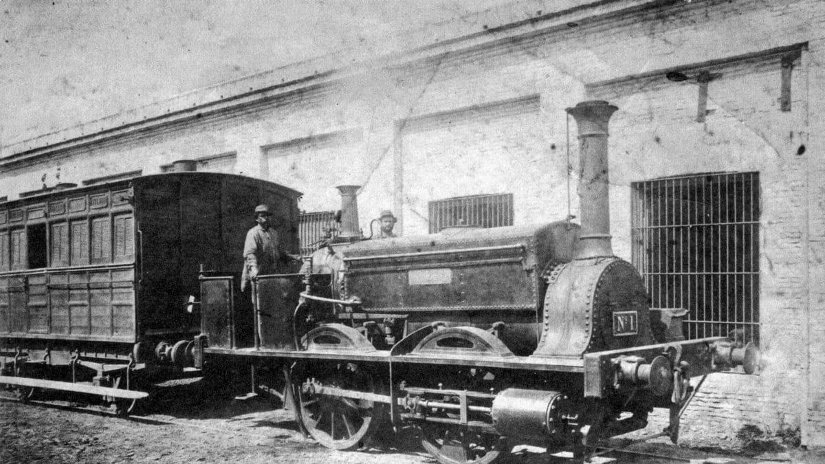 Primer viaje en tren de la Argentina en 1857