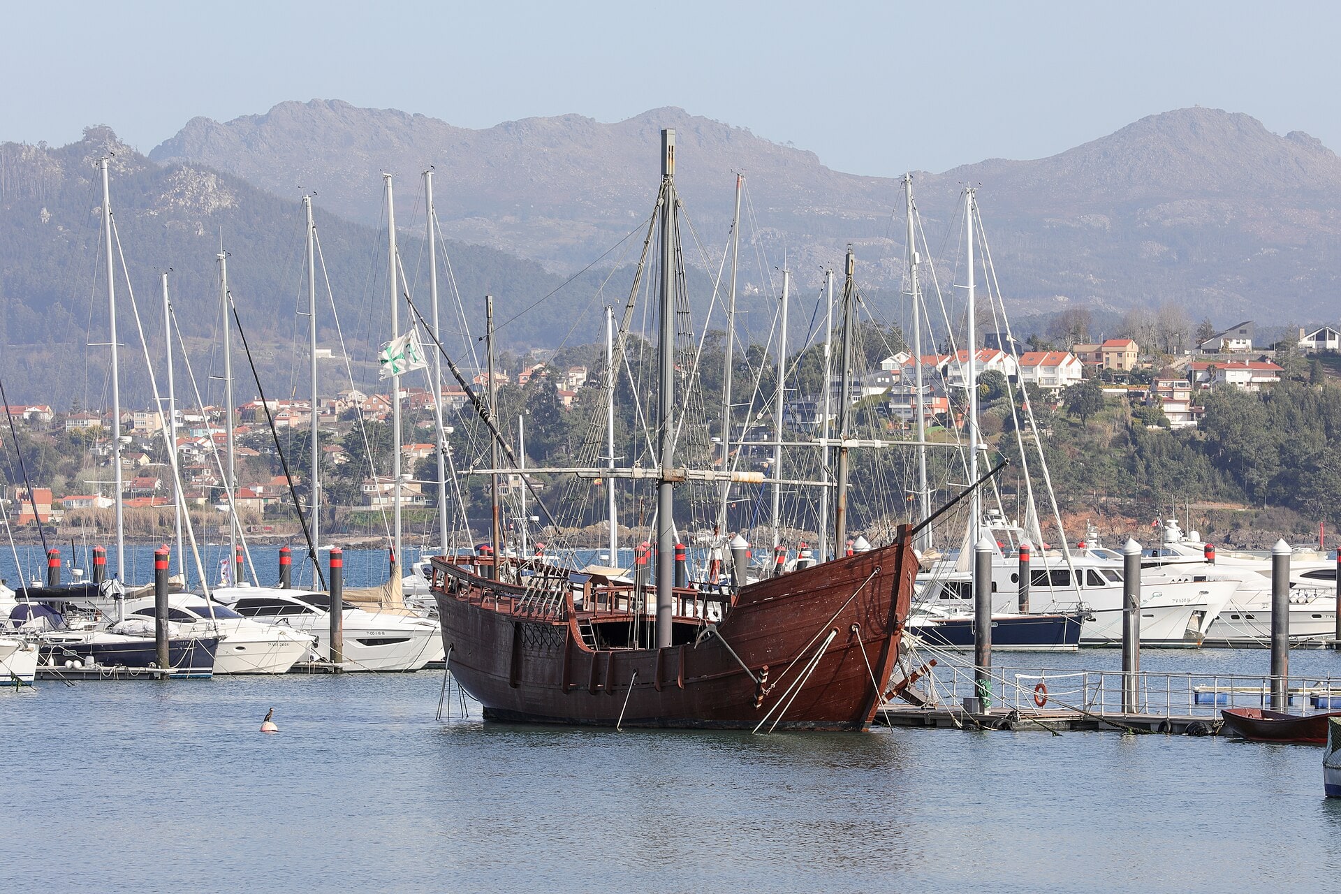 Representación de una embarcación a vela de época