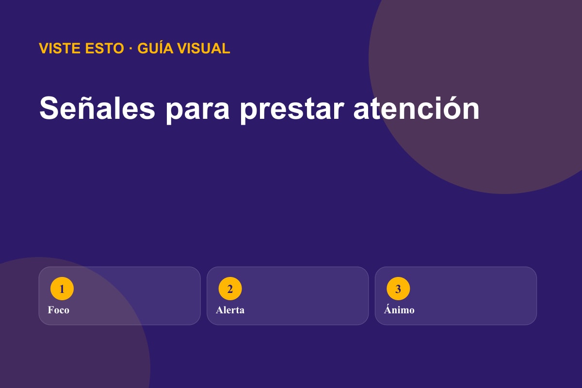 Guía visual de señales frecuentes de descanso insuficiente