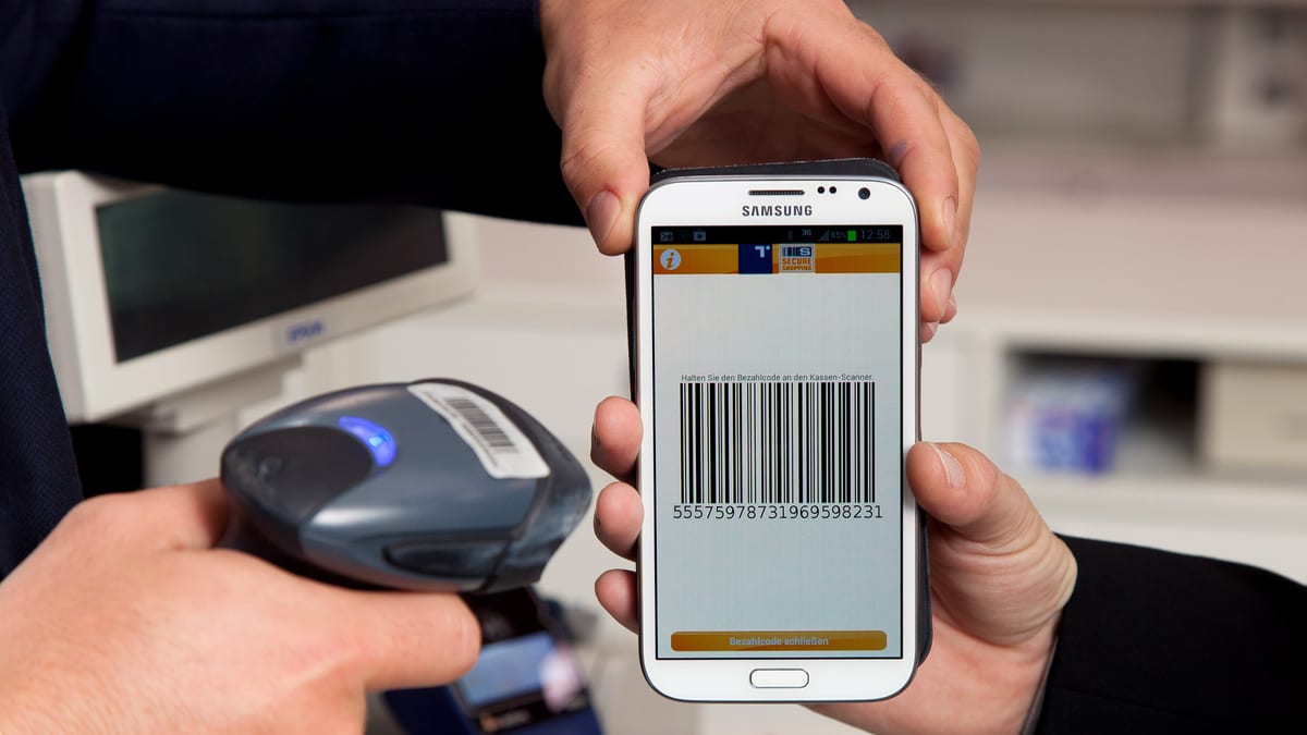Pago móvil realizado con un teléfono