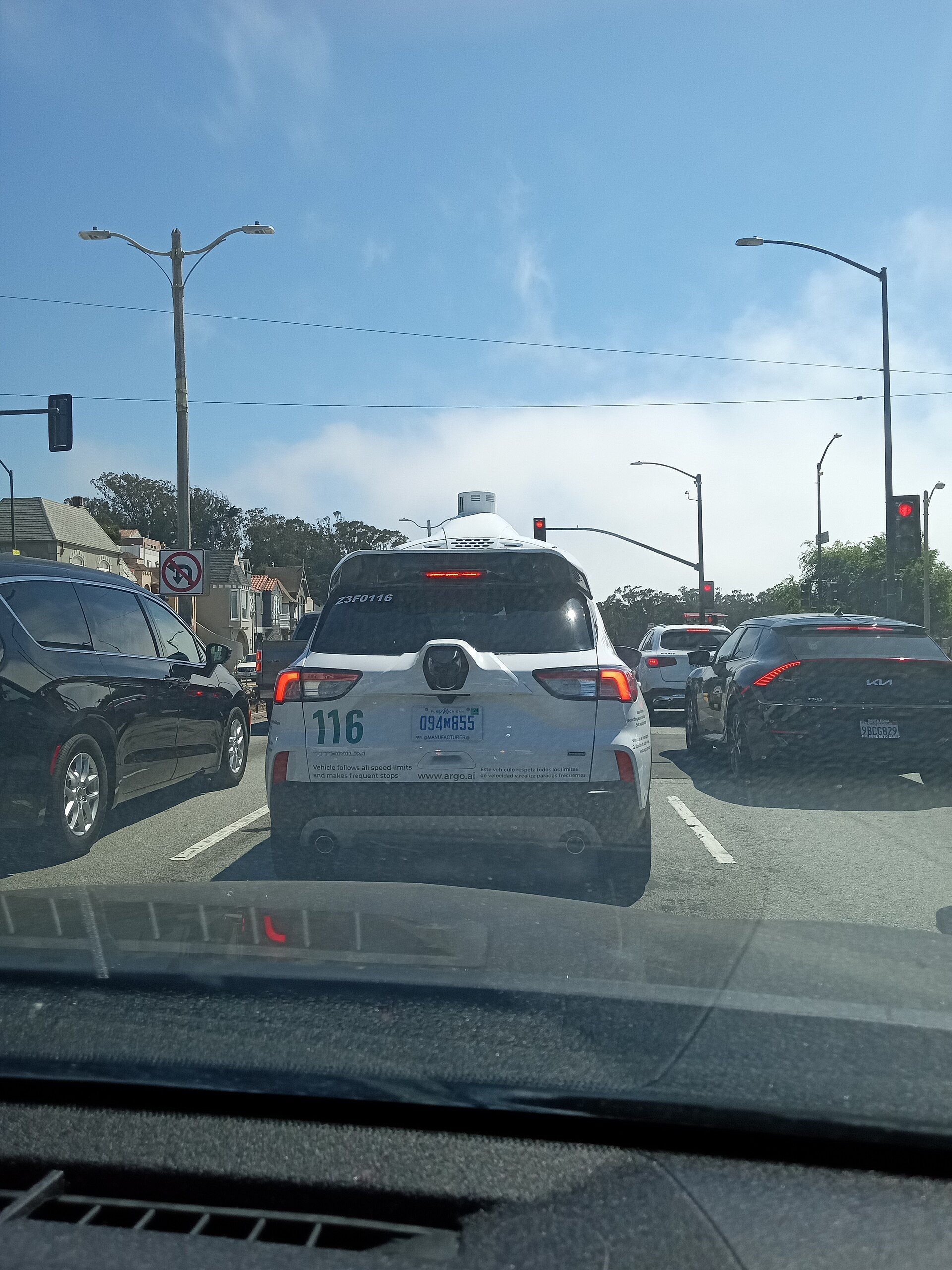 autonomous car test