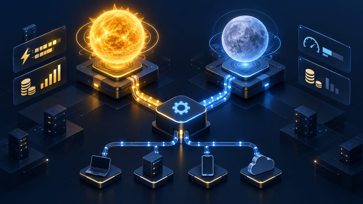 Dos modelos de inteligencia artificial conectados a una interfaz de API