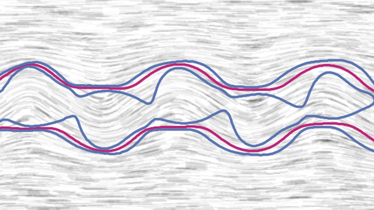 Diagrama de líneas que representan el movimiento de un fluido
