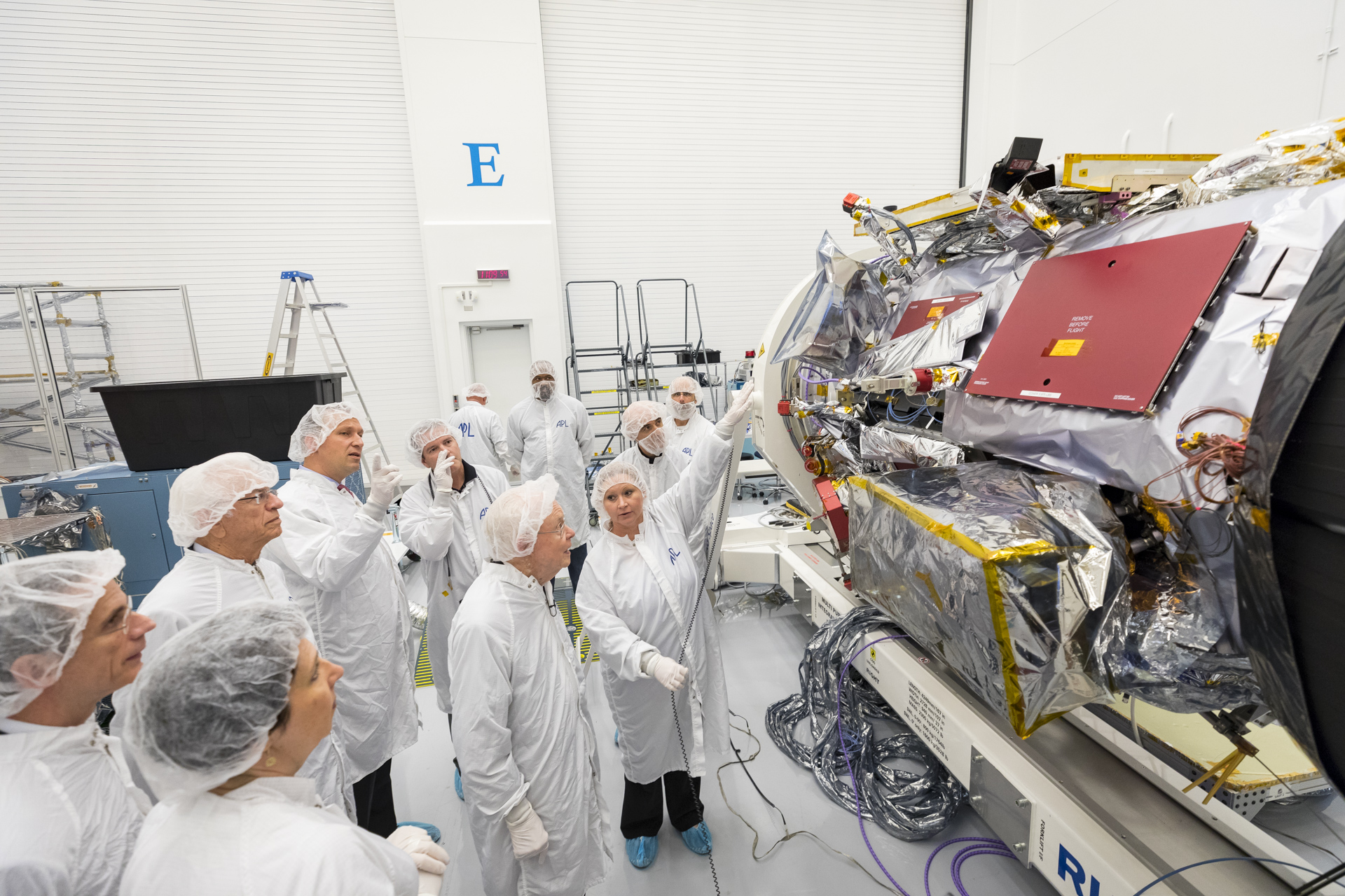 Sonda Parker Solar Probe durante su preparación antes del lanzamiento
