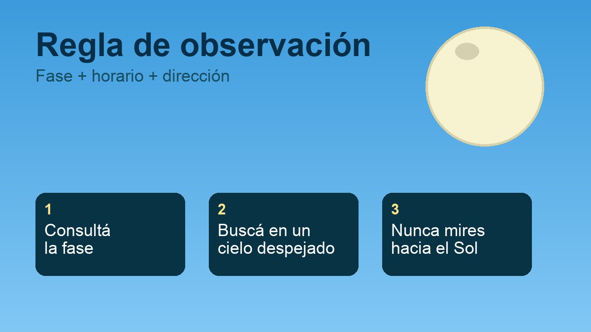 Guía segura para observar la Luna durante el día