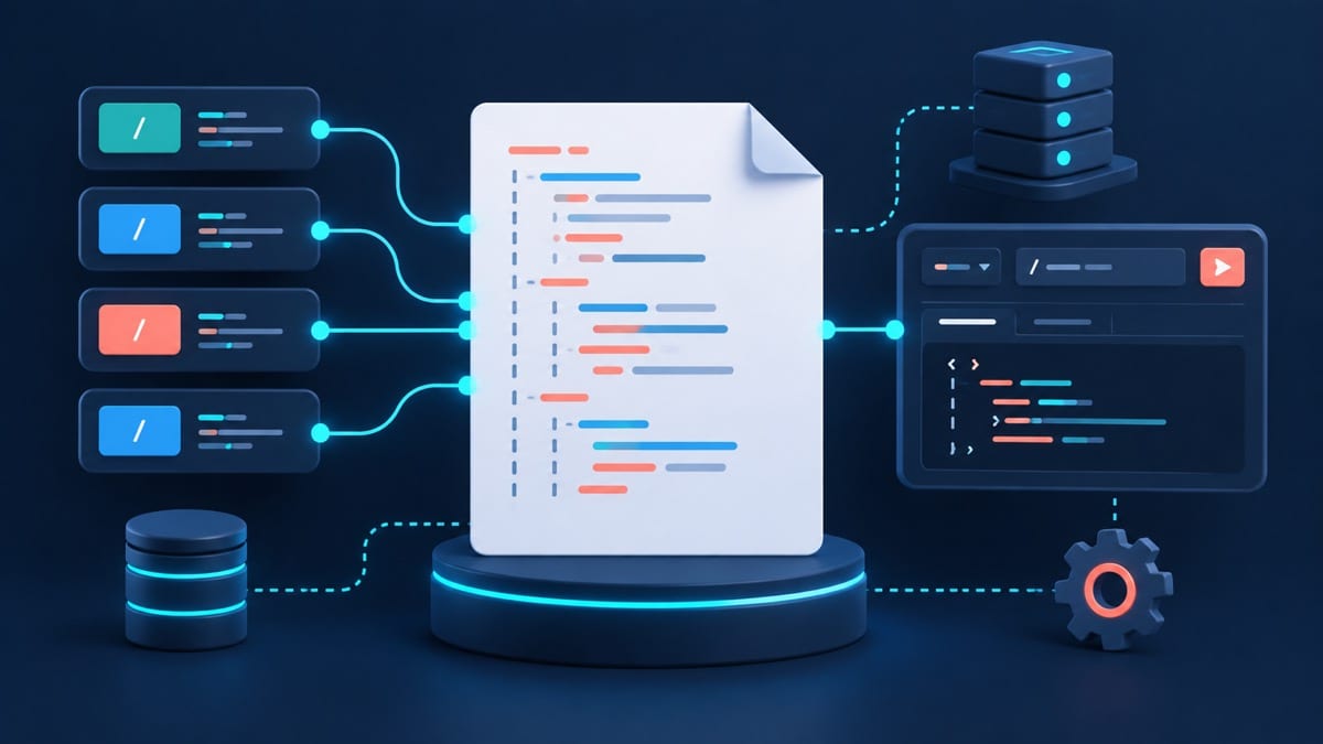Contrato OpenAPI conectado con endpoints y un cliente de prueba
