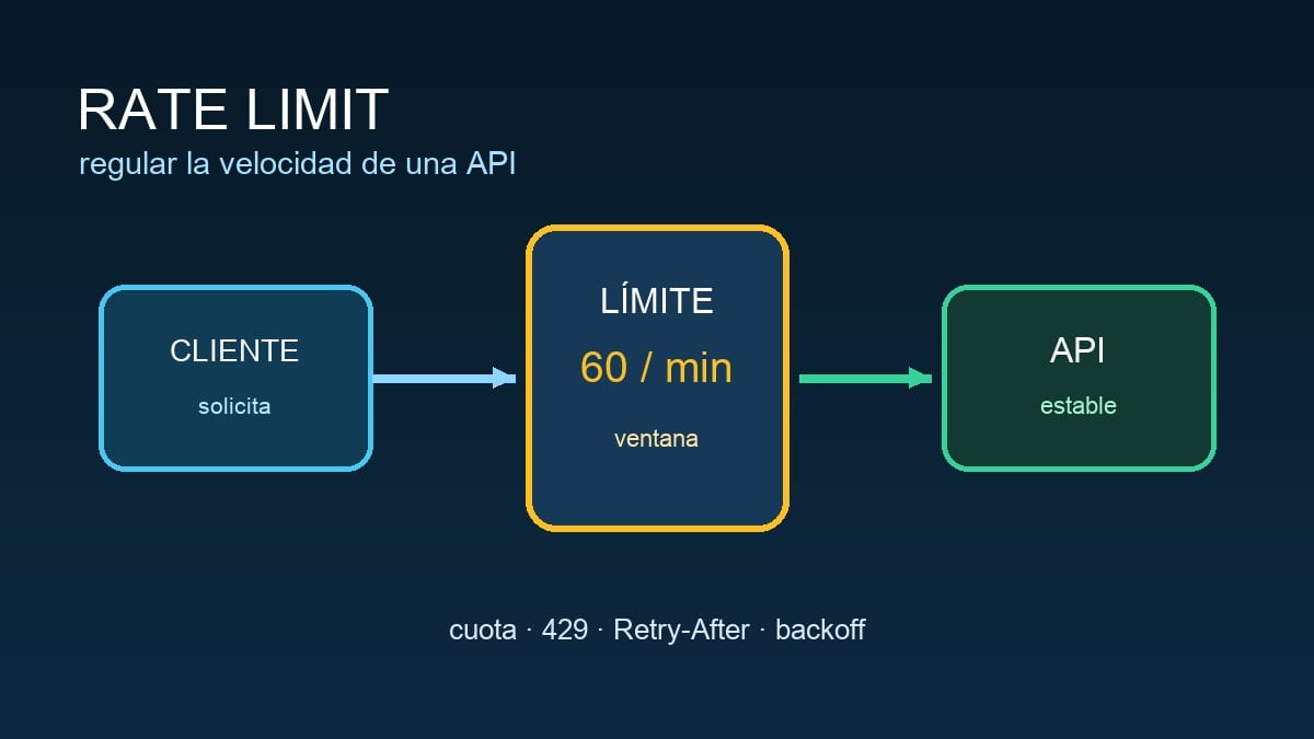 Medidor de solicitudes que corta el flujo al alcanzar un rate limit