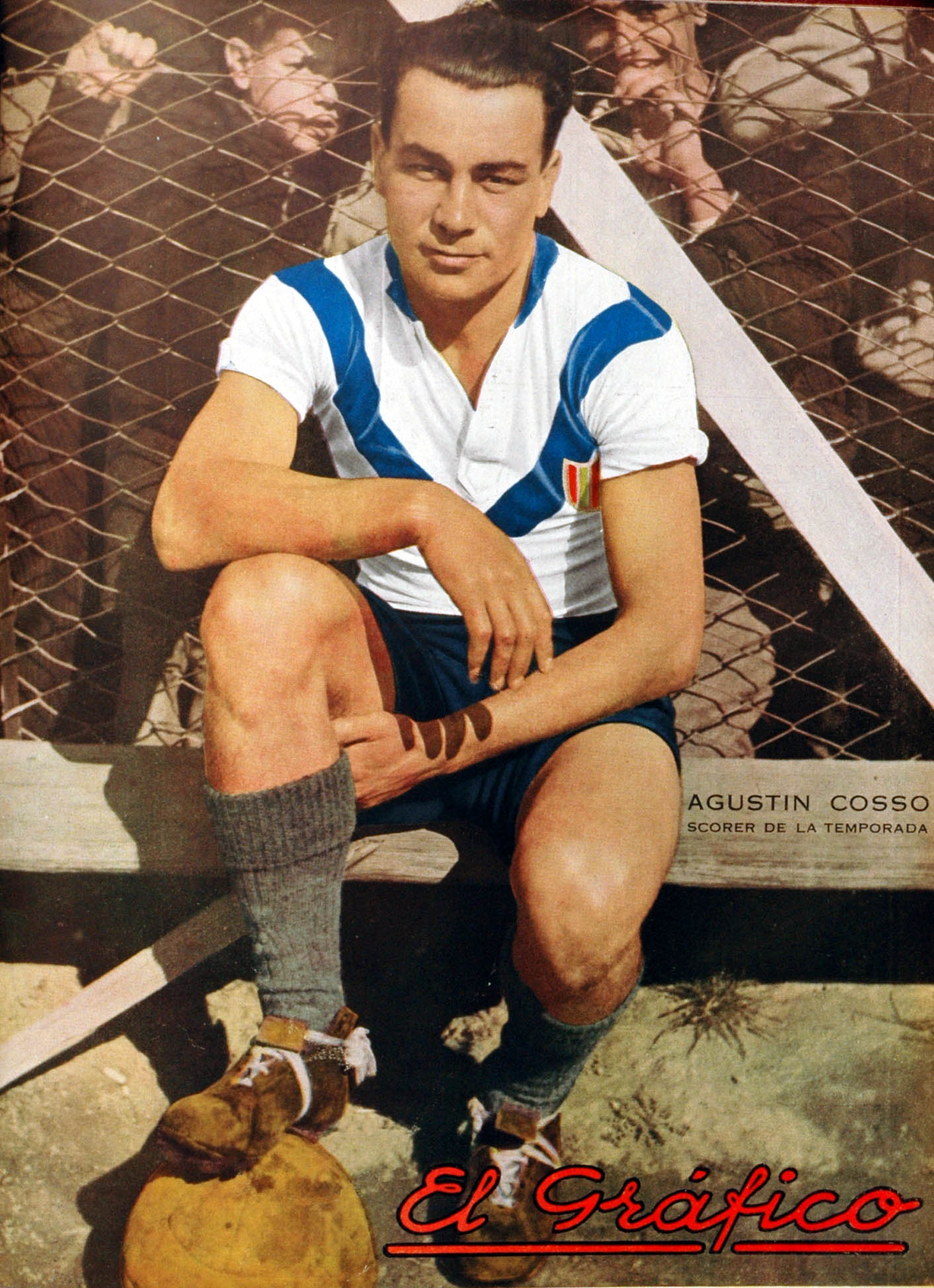 Agustín Cosso con la camiseta histórica de Vélez