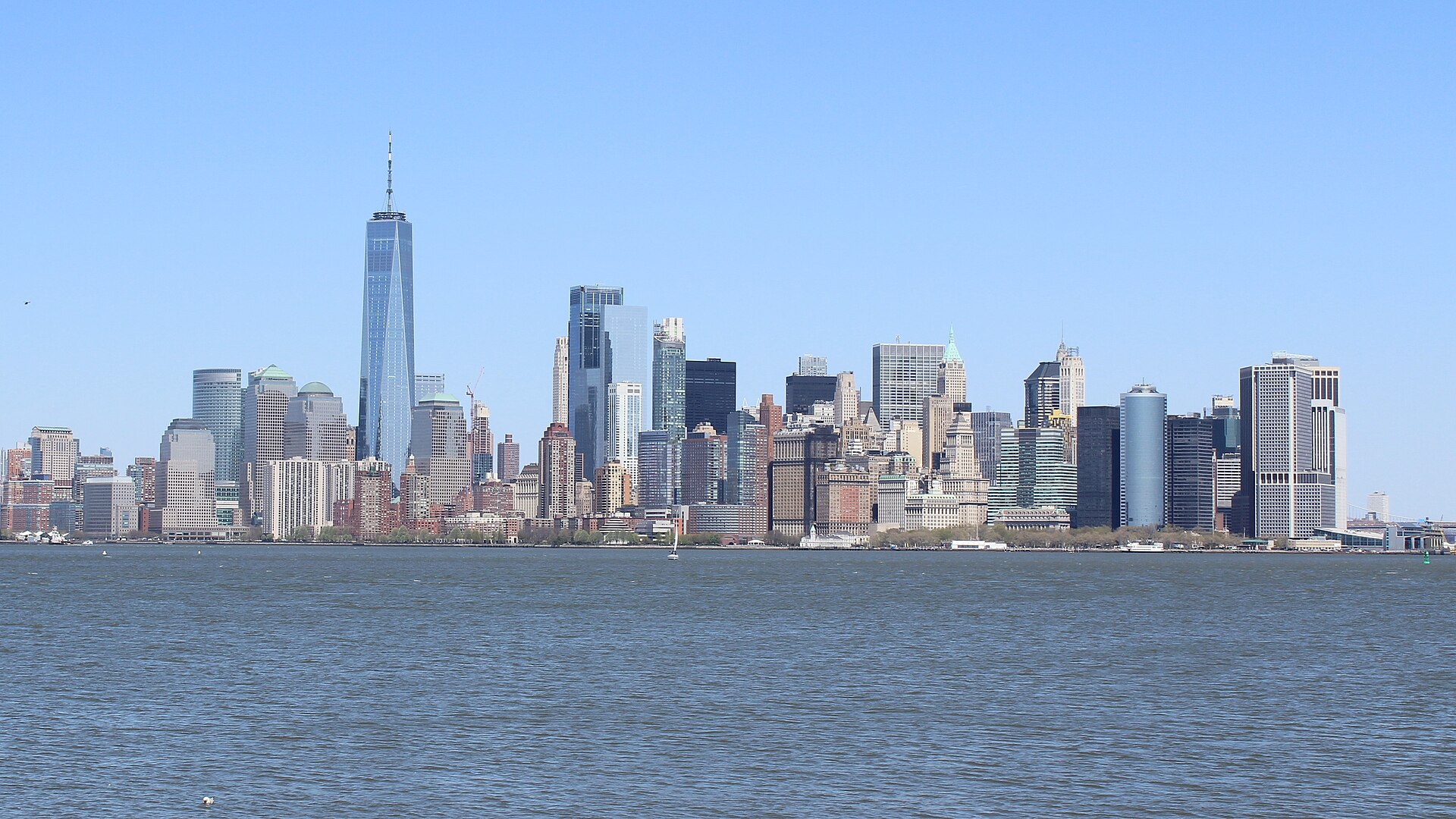 Panorámica de Manhattan vista desde Liberty Island