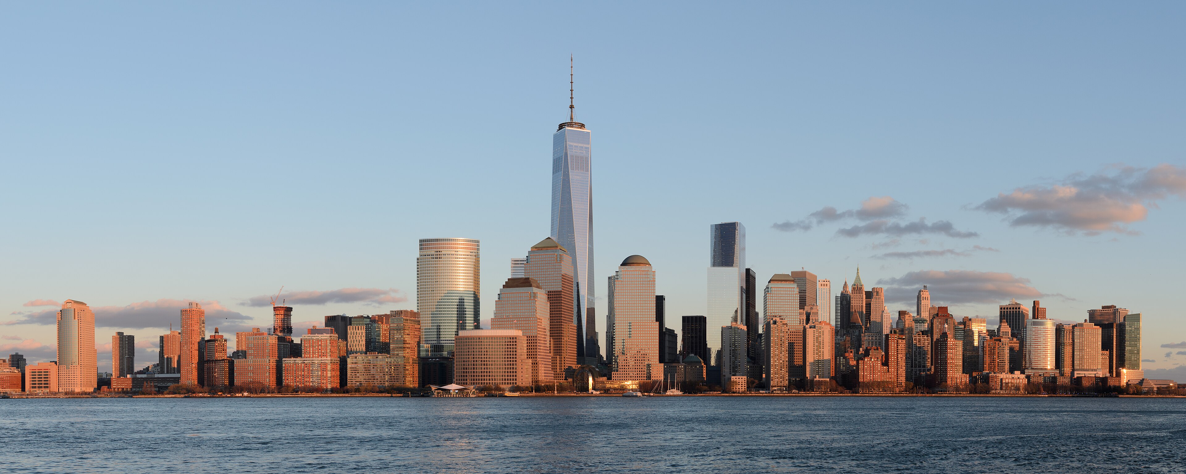 Panorama del bajo Manhattan desde Jersey City