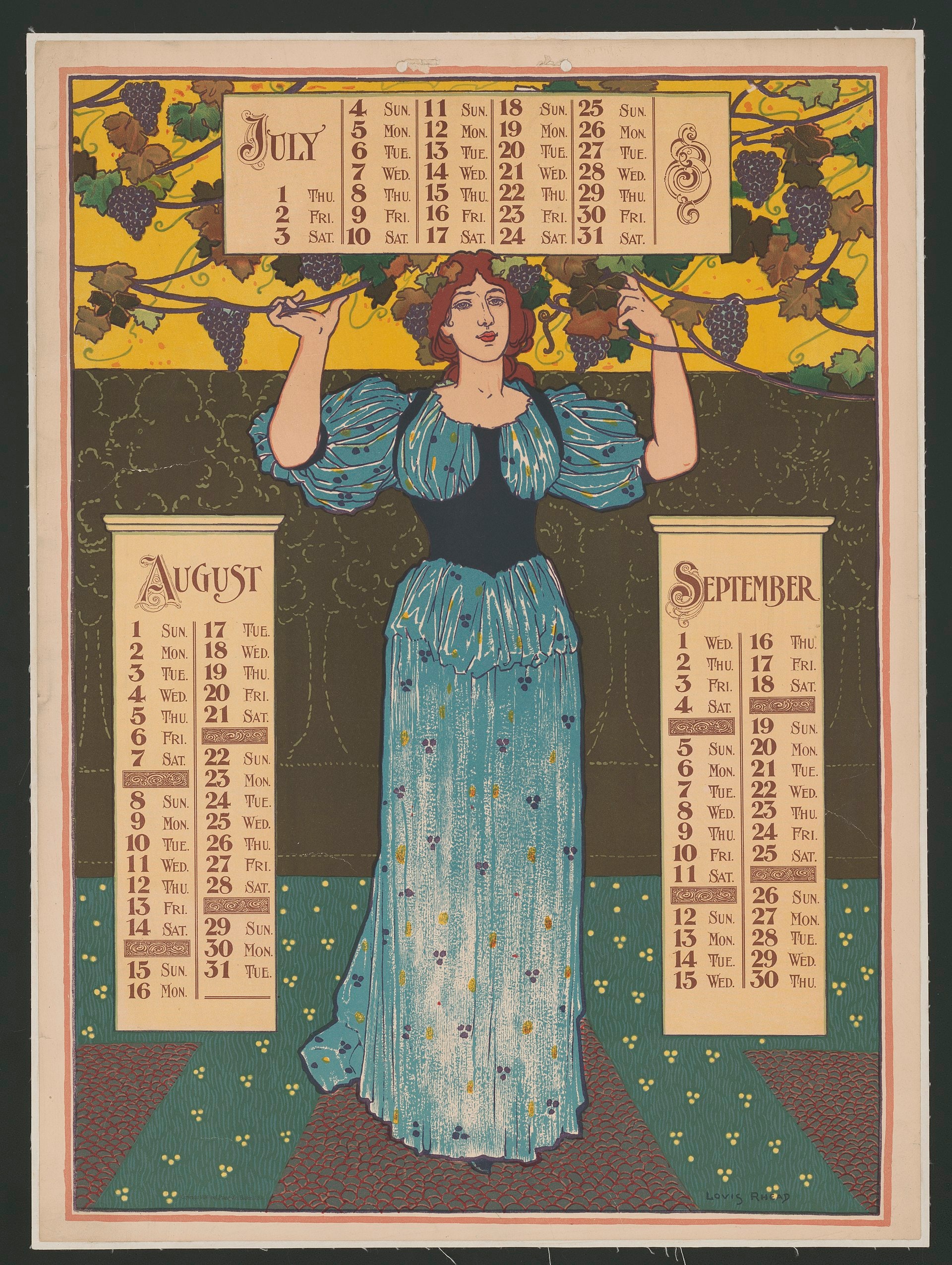 Calendario visual correspondiente al mes de septiembre
