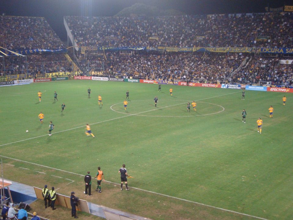 Rosario Central durante un partido de fútbol